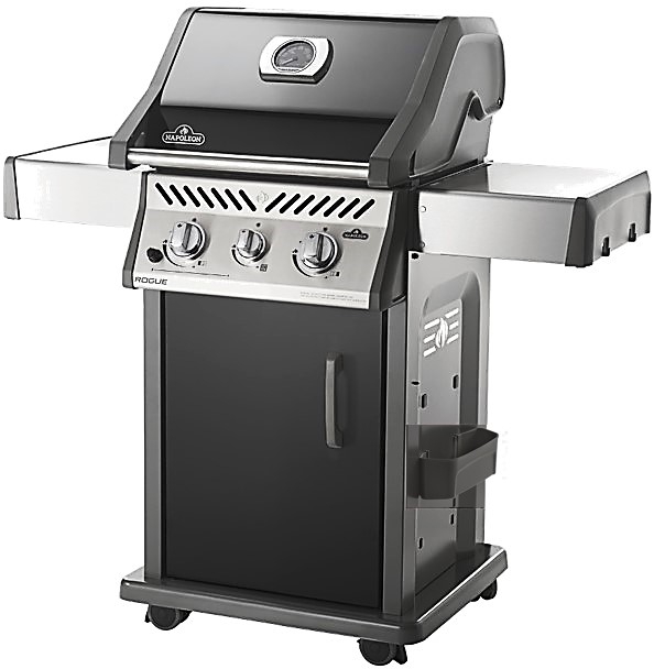 R365SBPK-CE, NAPOLEON ROGUE 365 In Black With Side Burner