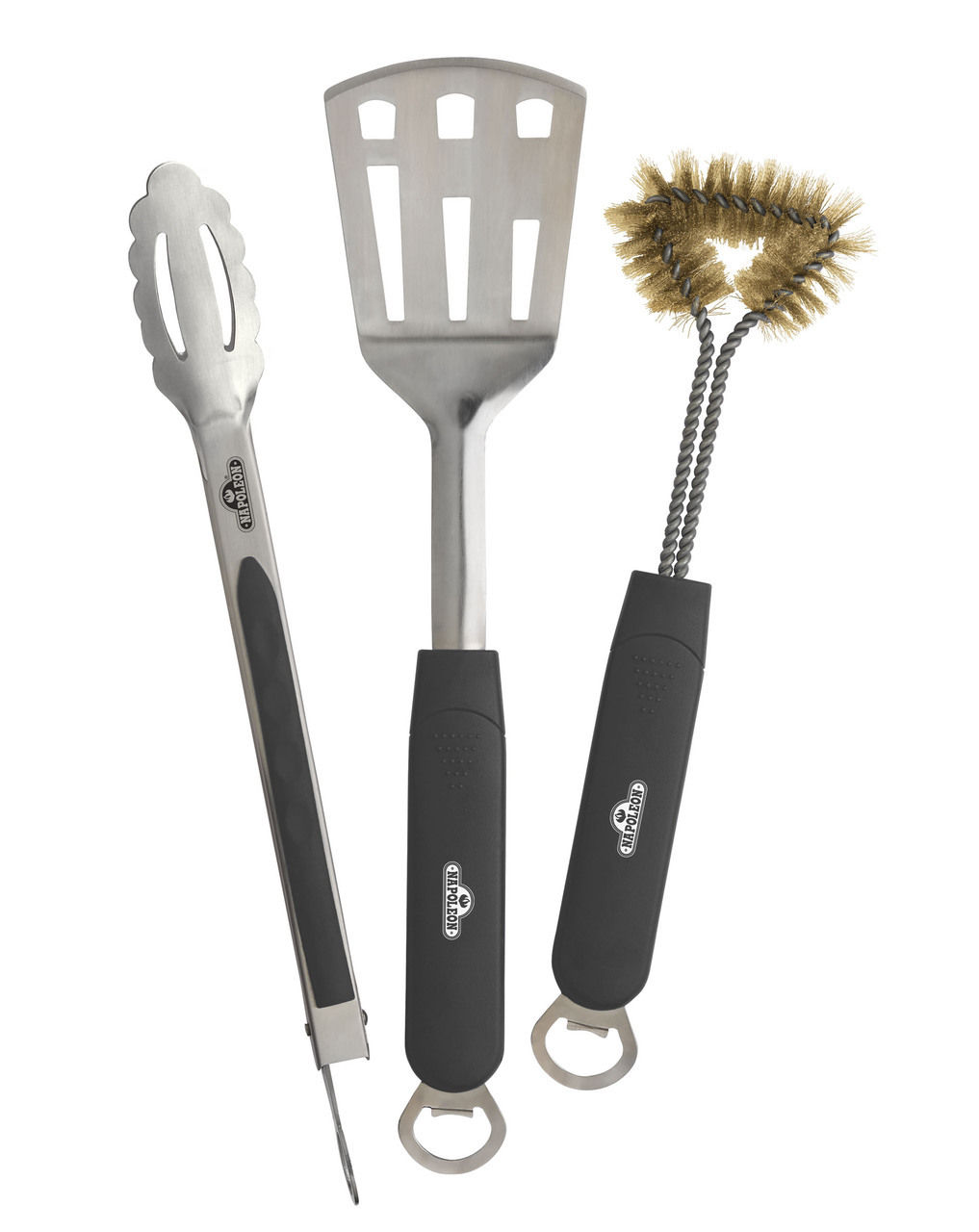 Nopoleon 3 PIECE STAINLESS STEEL BBQ TOOL SET ชุดอุปกรณ์ปิ้งย่างสเตนเลสนโปเลียน 3 ชิ้น