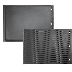 56425 Napoleon Cast Iron Reversible Griddle For Rogul 425  ถาดย่างเรียบ/เซาะร่อง เหล็กหล่อ เคลือบพอร์ซเลน นโปเลียน